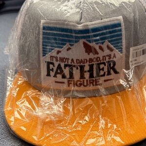 Gray and Yellow Father Figure Cap